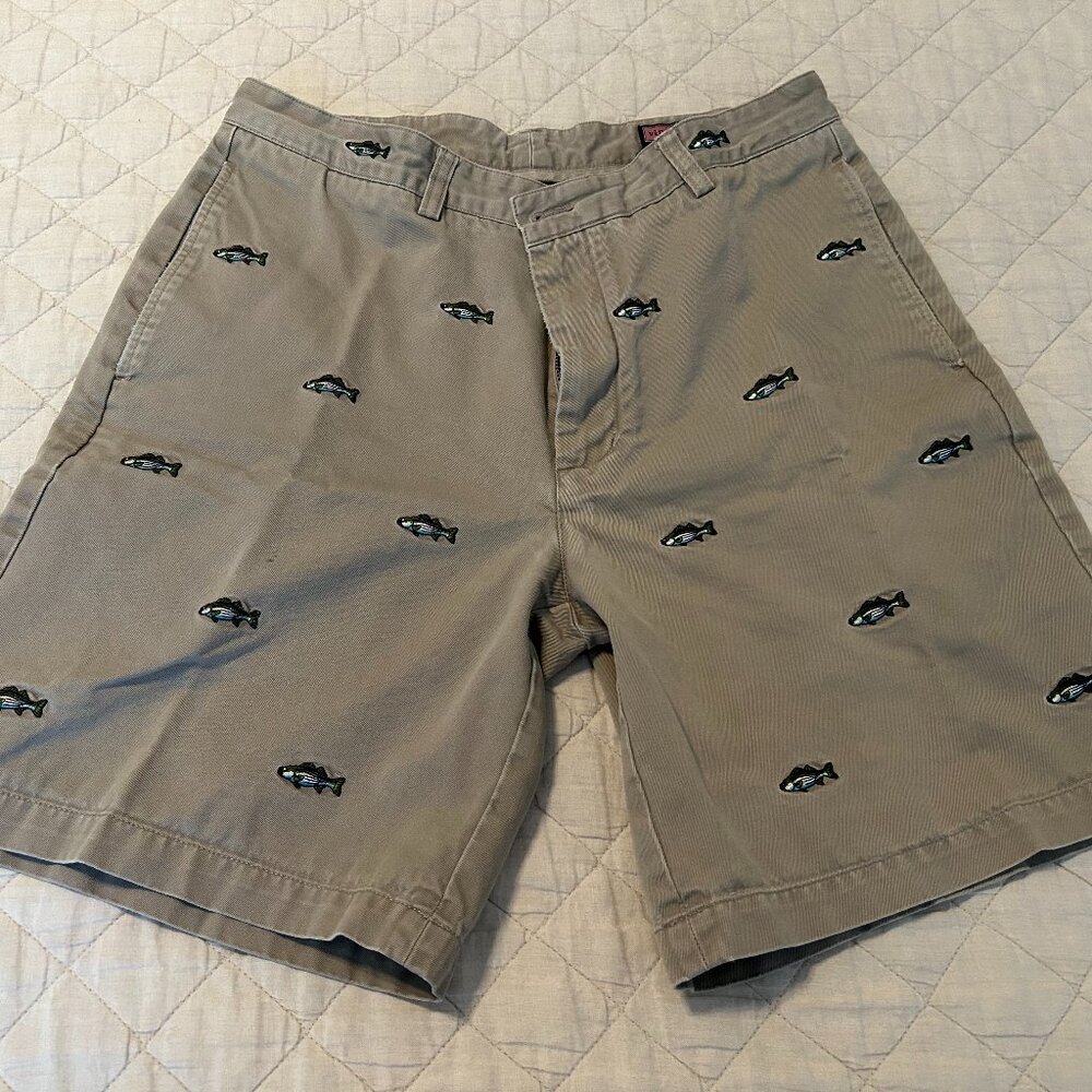 Men's Vineyard Vines Club Shorts Khaki Size 34